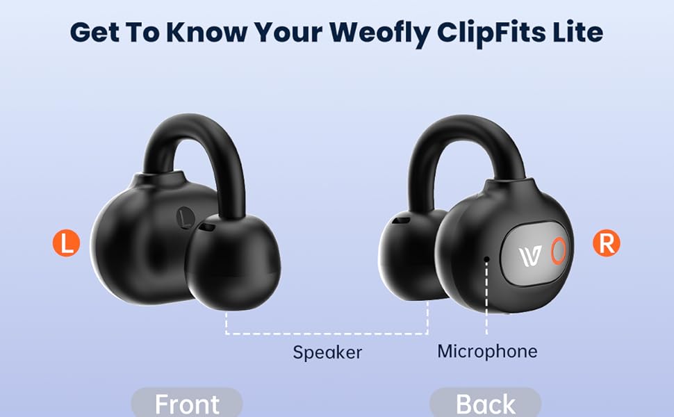 უსადენო ყურსასმენი WEOFLY CLIPFITS LITE