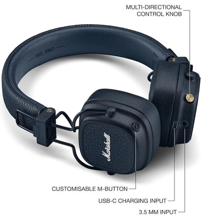 Headphone Marshall Major V Blue