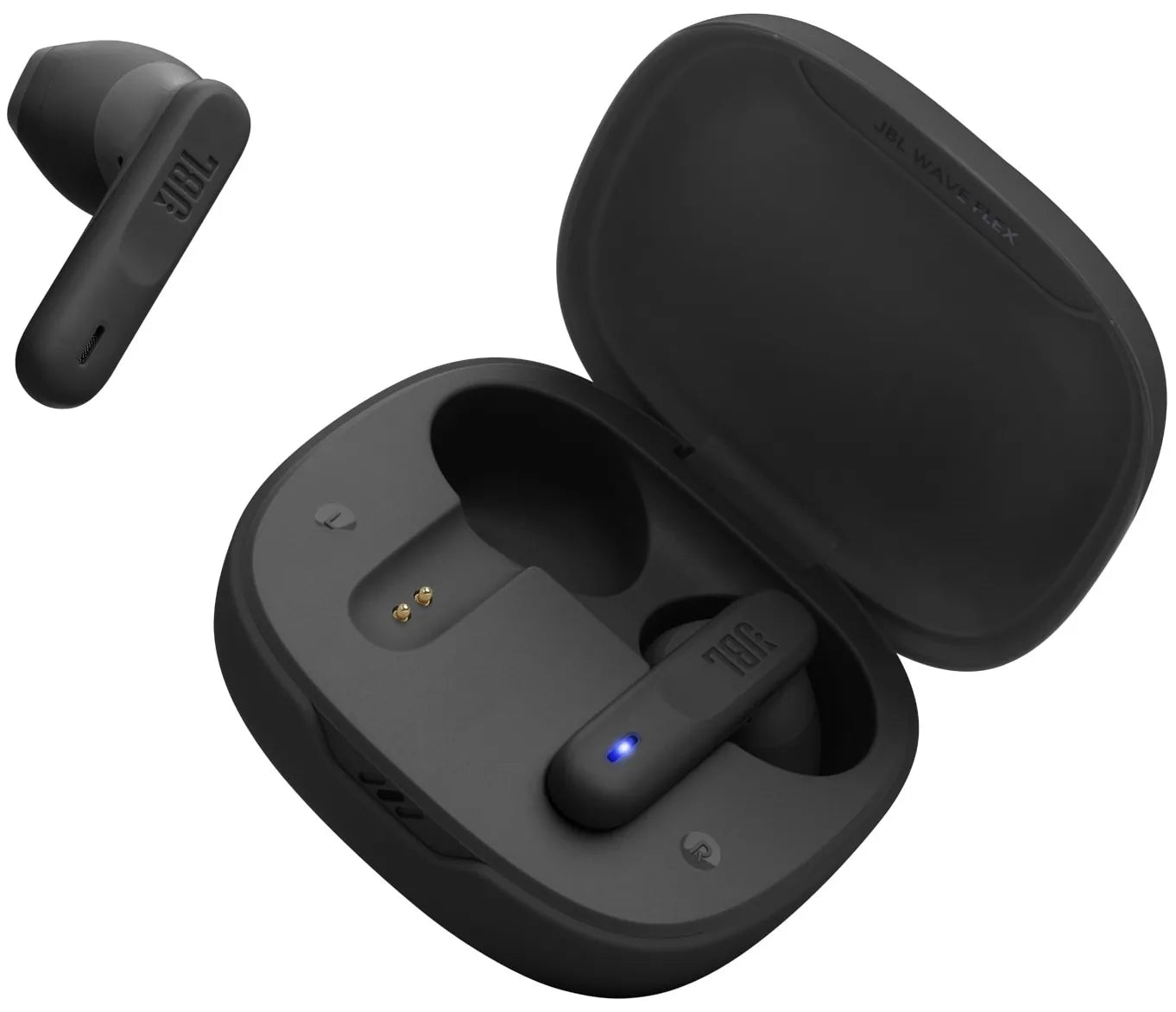 უსადენო ყურსასმენი JBL Wave Flex True Wireless Noise Cancelling Earbuds Black