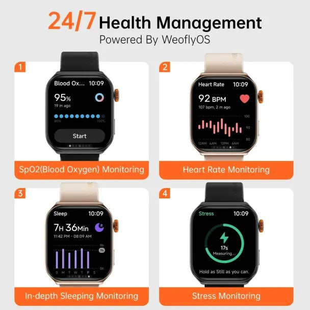 სმარტ საათი - WEOFLY EDGE 2 BLACK