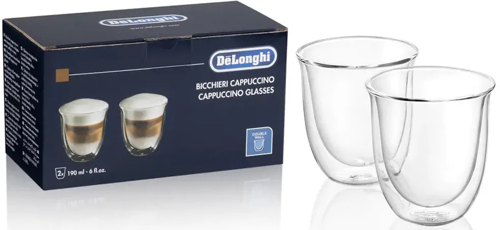 ყავის აპარატის ჭიქა DELONGHI DLSC311 2 GLASSES-CAPPUCINO