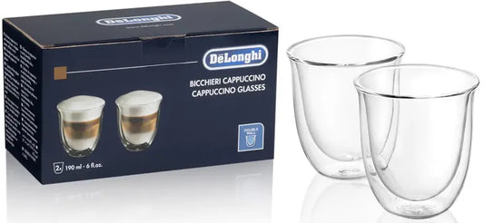 ყავის აპარატის ჭიქა DELONGHI DLSC311 2 GLASSES-CAPPUCINO